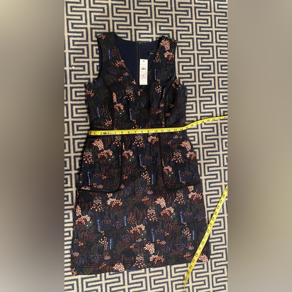 Ann Taylor Night Garden Pocket Sheath Sleeveless Metallic Threading‌ - Picture 12 of 12